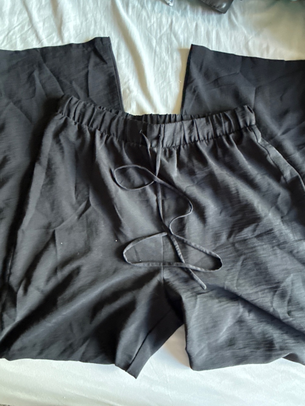 Black Women's Drawstring Trousers
